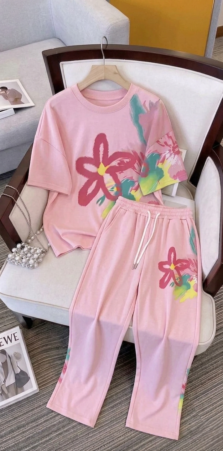 CH - 6053 - Floral Breeze Co-Ord Set | Saimwear
