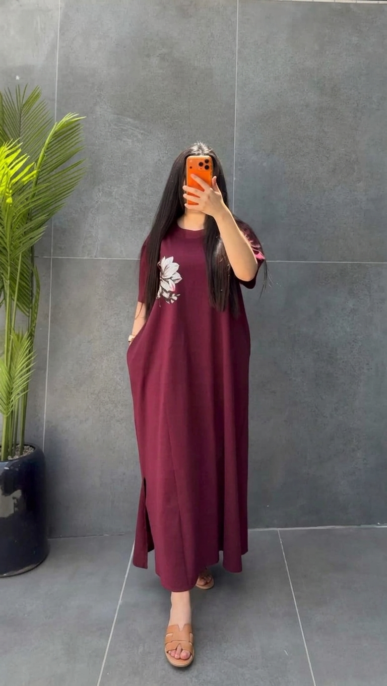 CH 6050 - Petal Glow Long Top | Saimwear