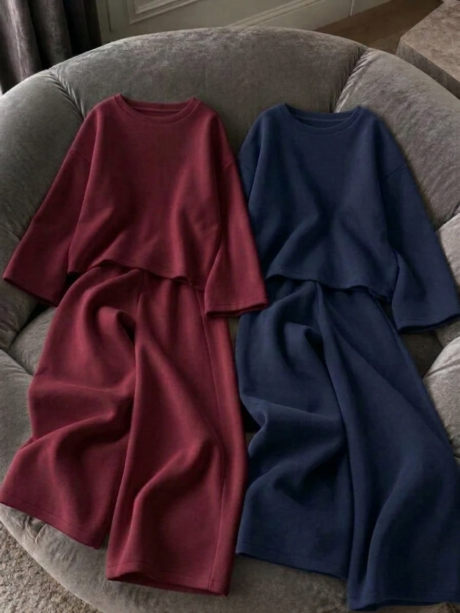CH - 6153 - Aesthetic Fleece Co-ord Set | Saimwear