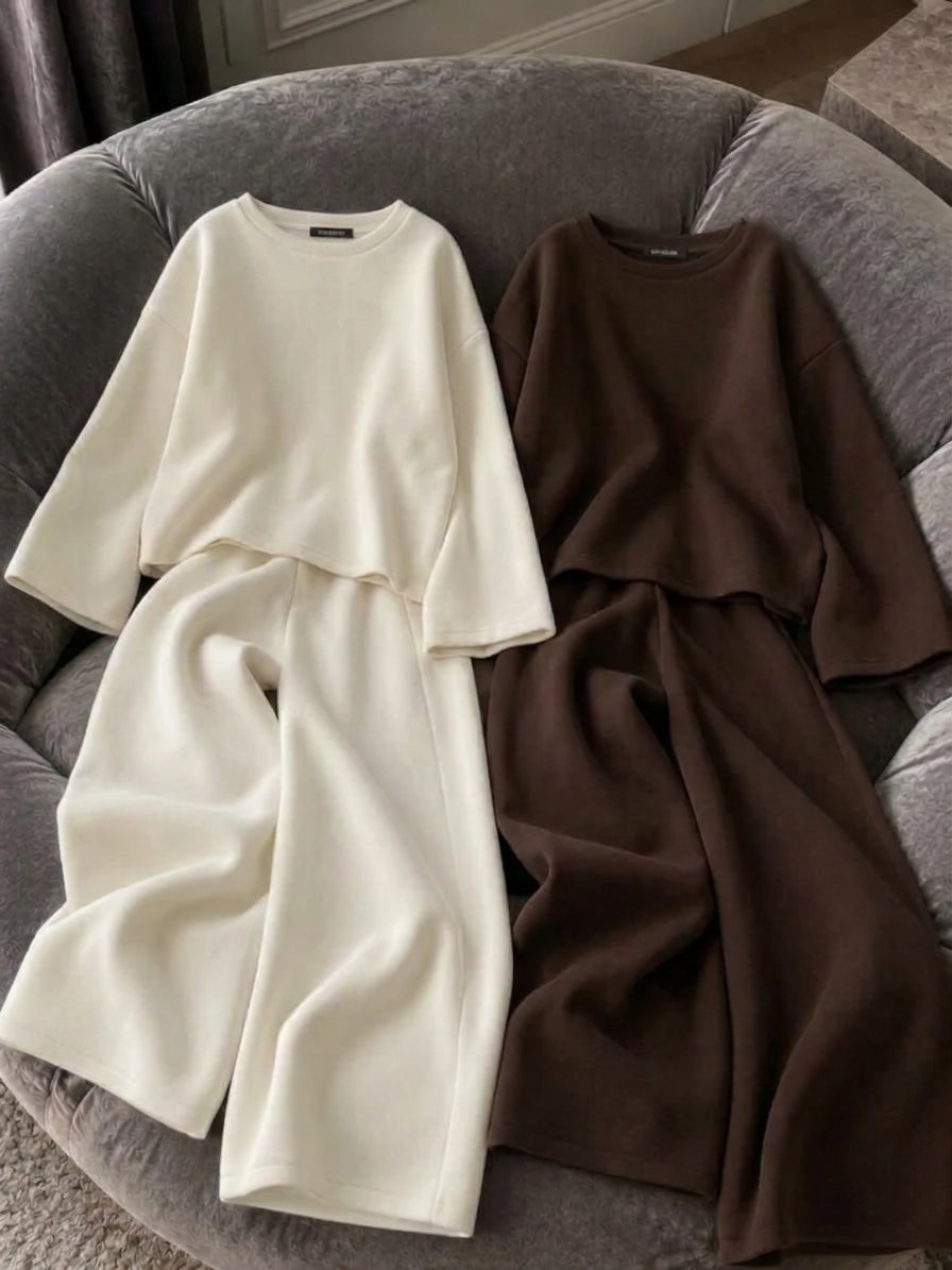CH - 6153 - Aesthetic Fleece Co-ord Set | Saimwear
