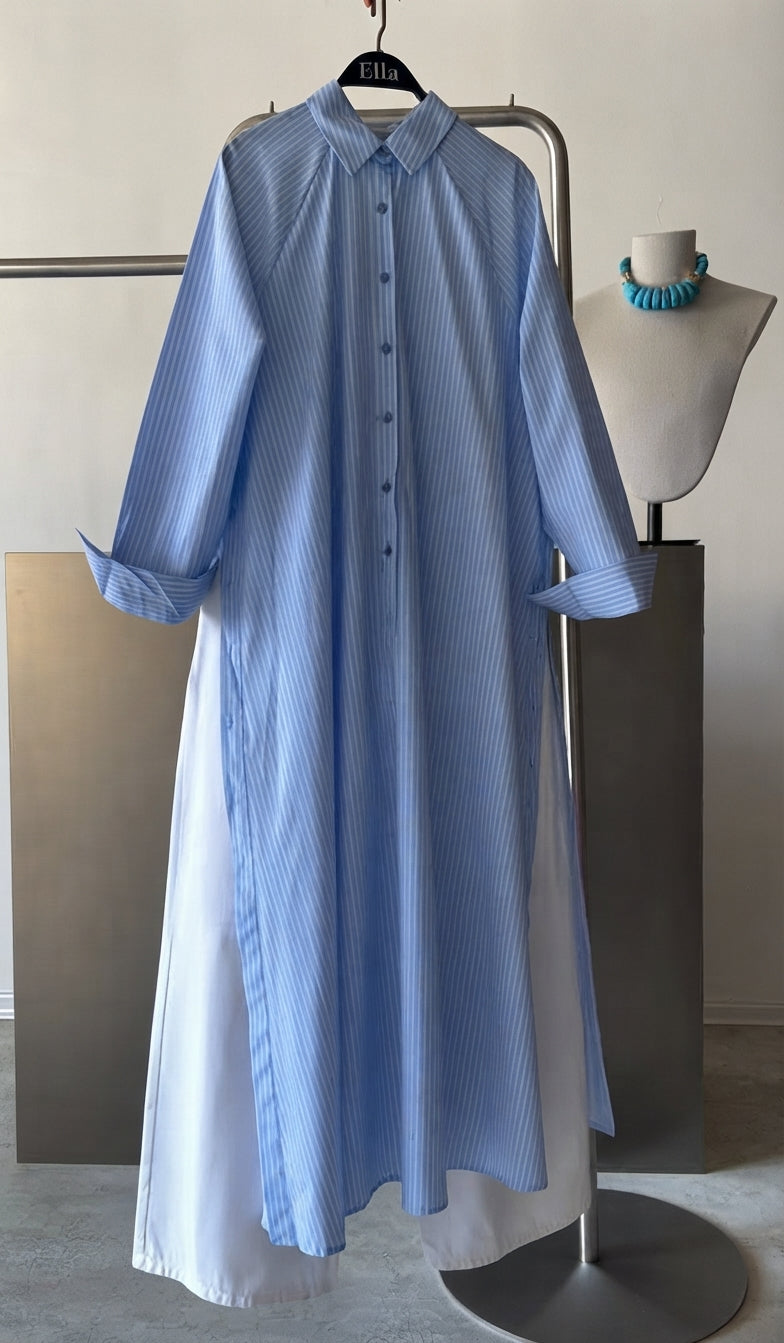 CH - 6127 - Skyline Striped Co-ord Set | Saimwear