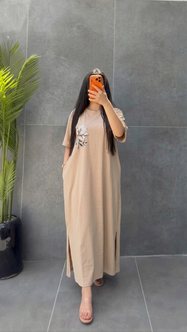 CH 6050 - Petal Glow Long Top | Saimwear