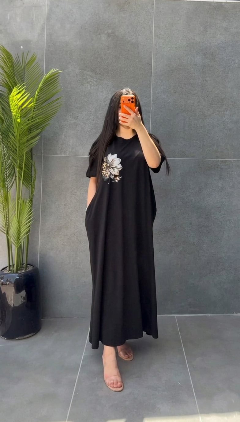CH 6050 - Petal Glow Long Top | Saimwear