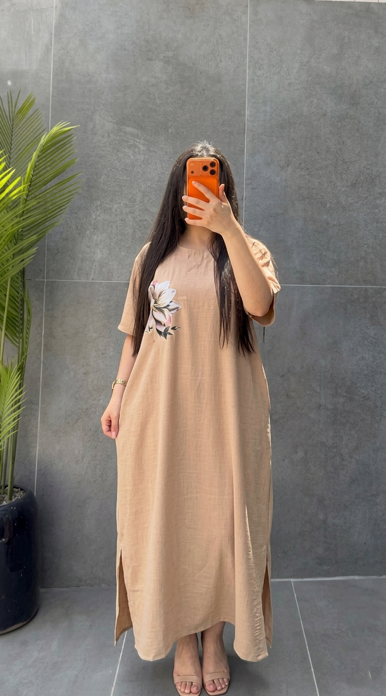 CH 6050 - Petal Glow Long Top | Saimwear
