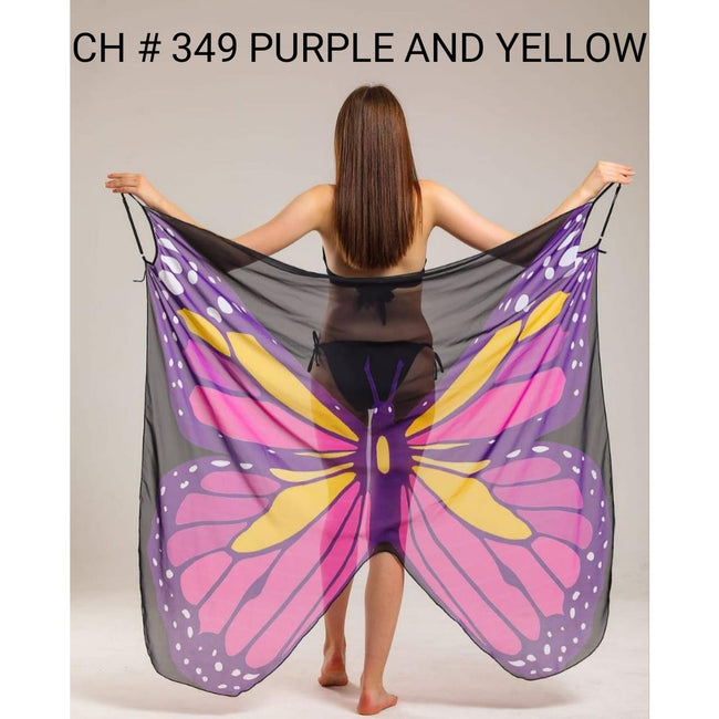 Saimwear CH # 349 Butterfly Breeze Wrap - Summer Beach Cover Up - saimwear