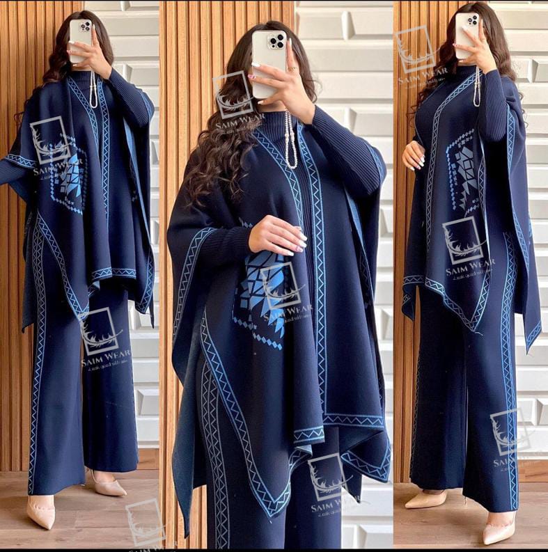 Saimwear Ready To Wear 3 Pcs Winter Fleece Outfit CH-370