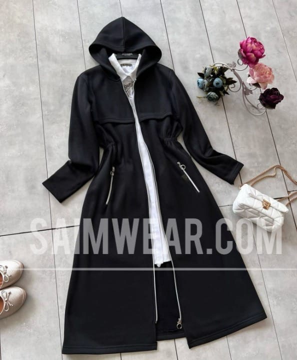 Saimwear Oversize Long Hooded Fleece Upper LY-0025