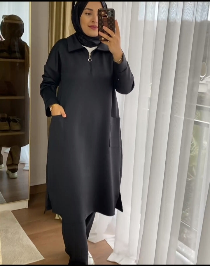 Saimwear Front Pocket Style 2 Pcs Warm Winter Outfit CH 397
