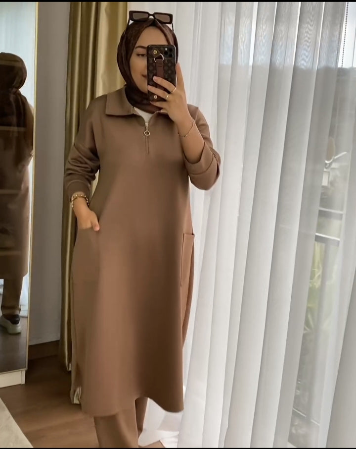Saimwear Front Pocket Style 2 Pcs Warm Winter Outfit CH 397