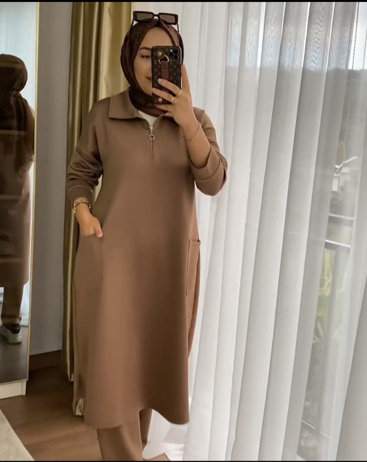 Saimwear Front Pocket Style 2 Pcs Warm Winter Outfit CH 397