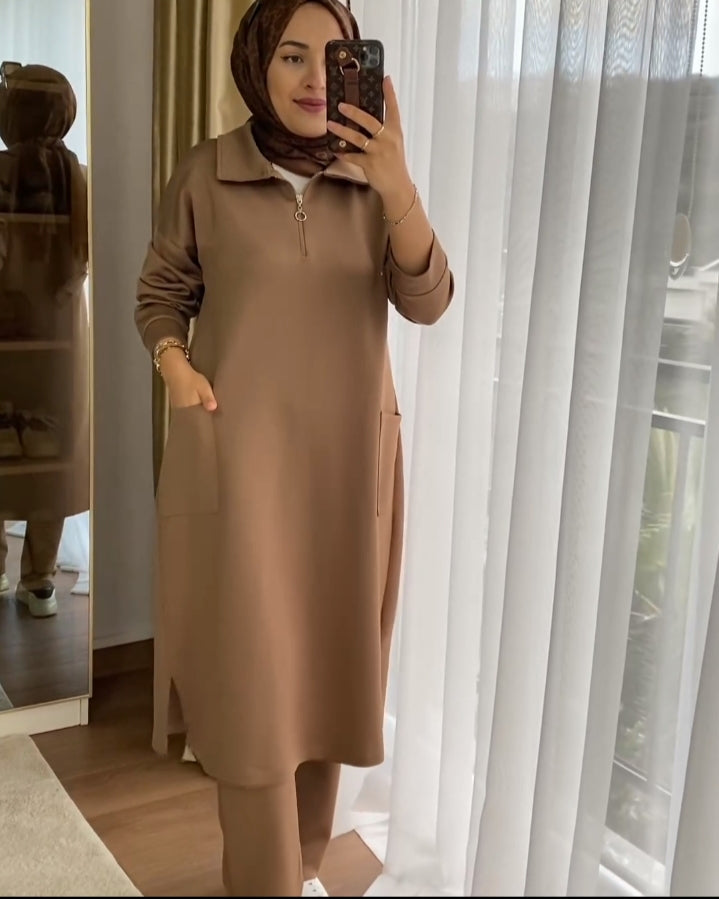 Saimwear Front Pocket Style 2 Pcs Warm Winter Outfit CH 397