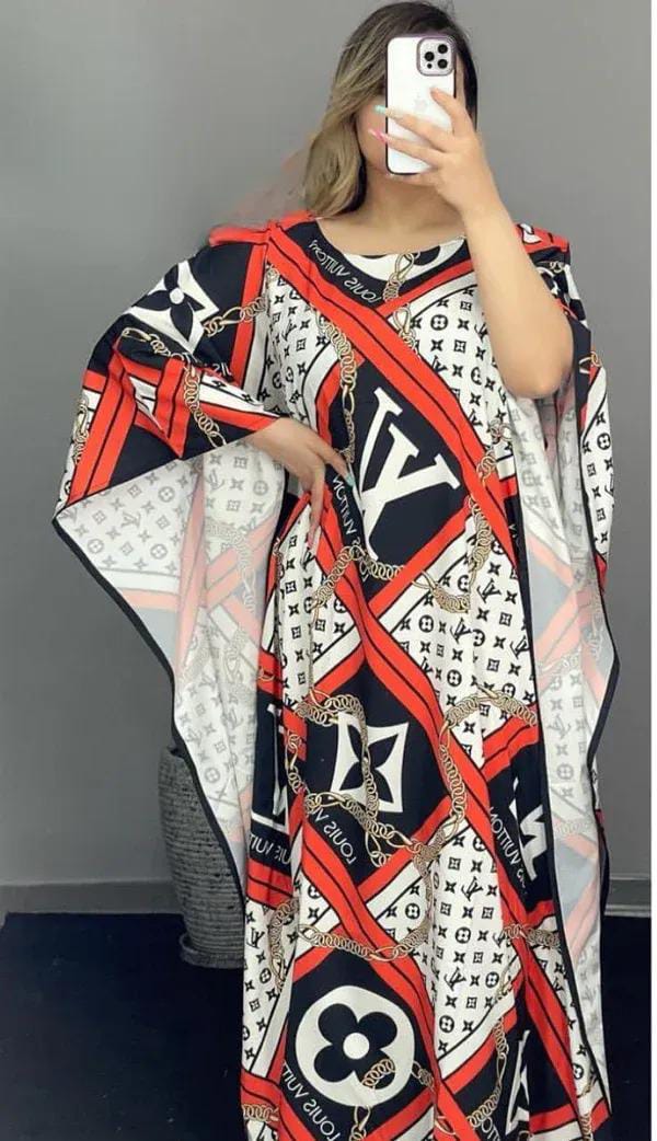 Ch # 409 SAIM WEAR'S Long Artistic Shamoz Silk Kaftaan