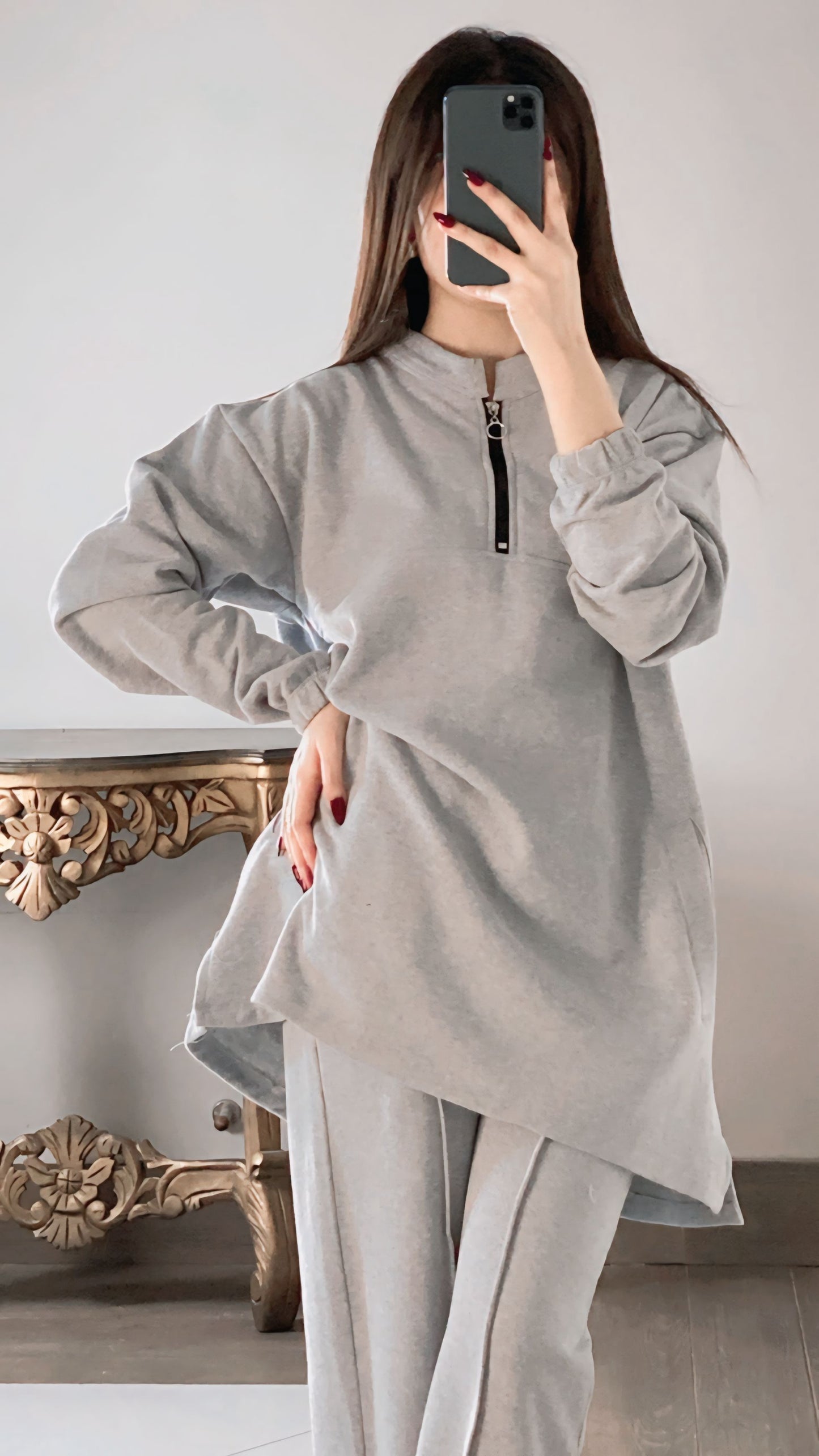 Saimwear Winter Side Pocket 2 Pcs Outfit CH-322