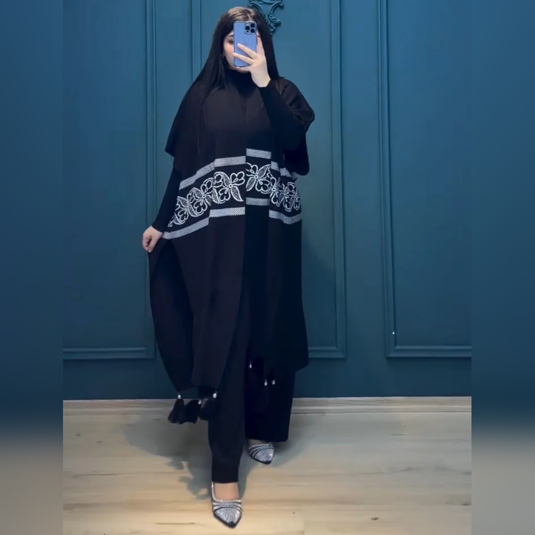 CH 504 Saimwear Ready To Wear 3 Pcs Winter Fleece Outfit