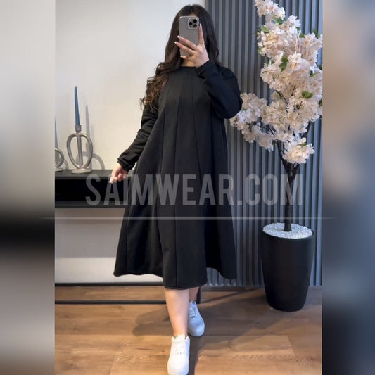 Saimwear Warm Fleece Long Fallen Frock Top CH 394