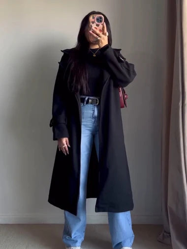 CH 516 Saimwear Luxe Warm Fleece Longline Winter Coat