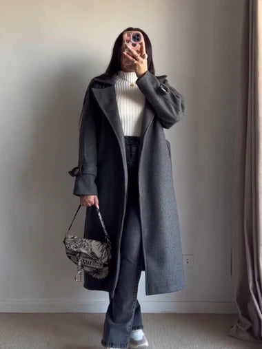 CH 516 Saimwear Luxe Warm Fleece Longline Winter Coat