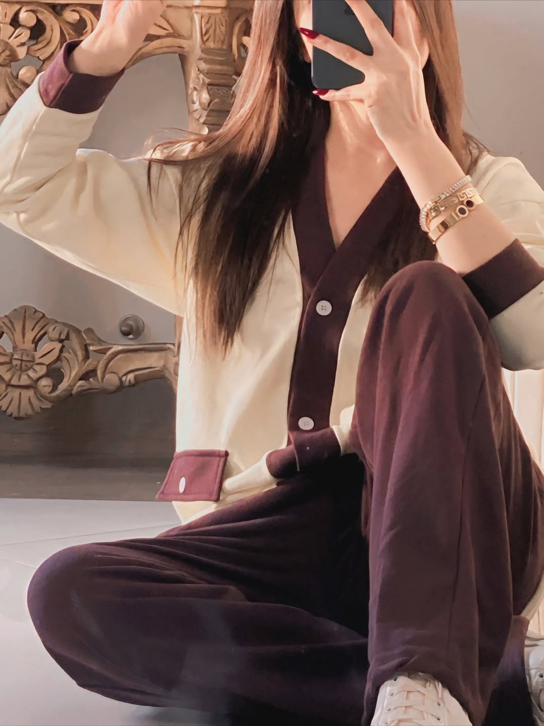 CH 580 Premium Fleece Button Down Shirt With Trouser Co-Ord Set - Saimwear