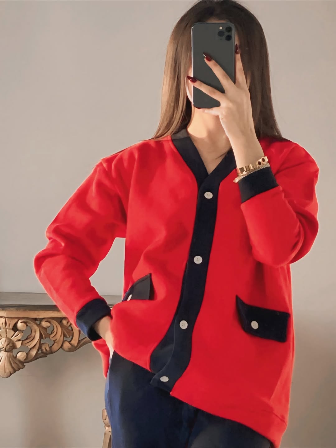 CH 580 Premium Fleece Button Down Shirt With Trouser Co-Ord Set - Saimwear