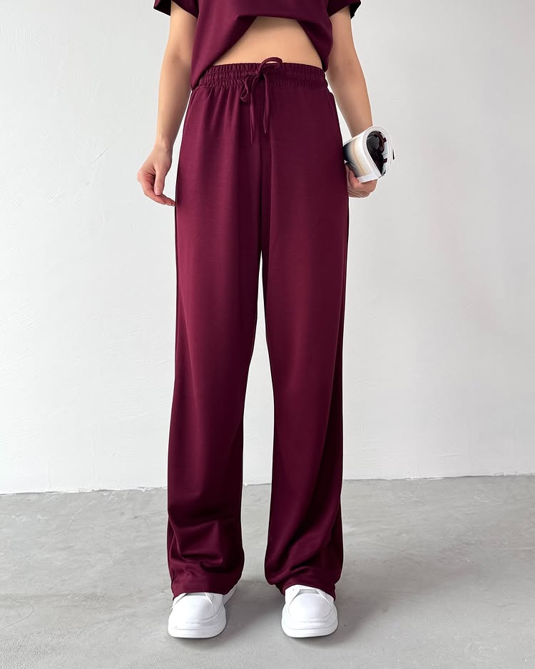 CH # 550 Summer Casual Women's Polo Collar Top & Trouser Set- Saimwear