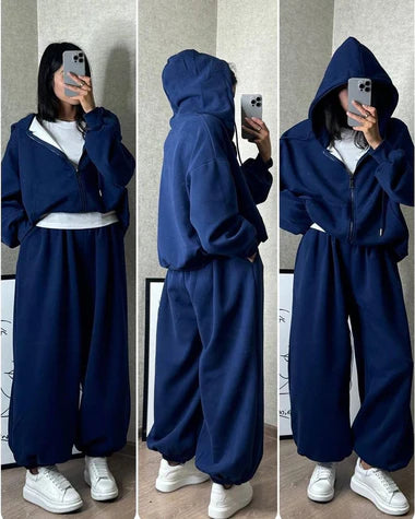 CH 479 Saimwear Cloud Flower Zipper Tracksuit
