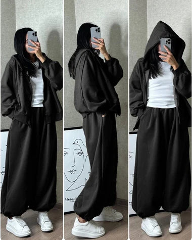 CH 479 Saimwear Cloud Flower Zipper Tracksuit