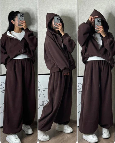 CH 479 Saimwear Cloud Flower Zipper Tracksuit