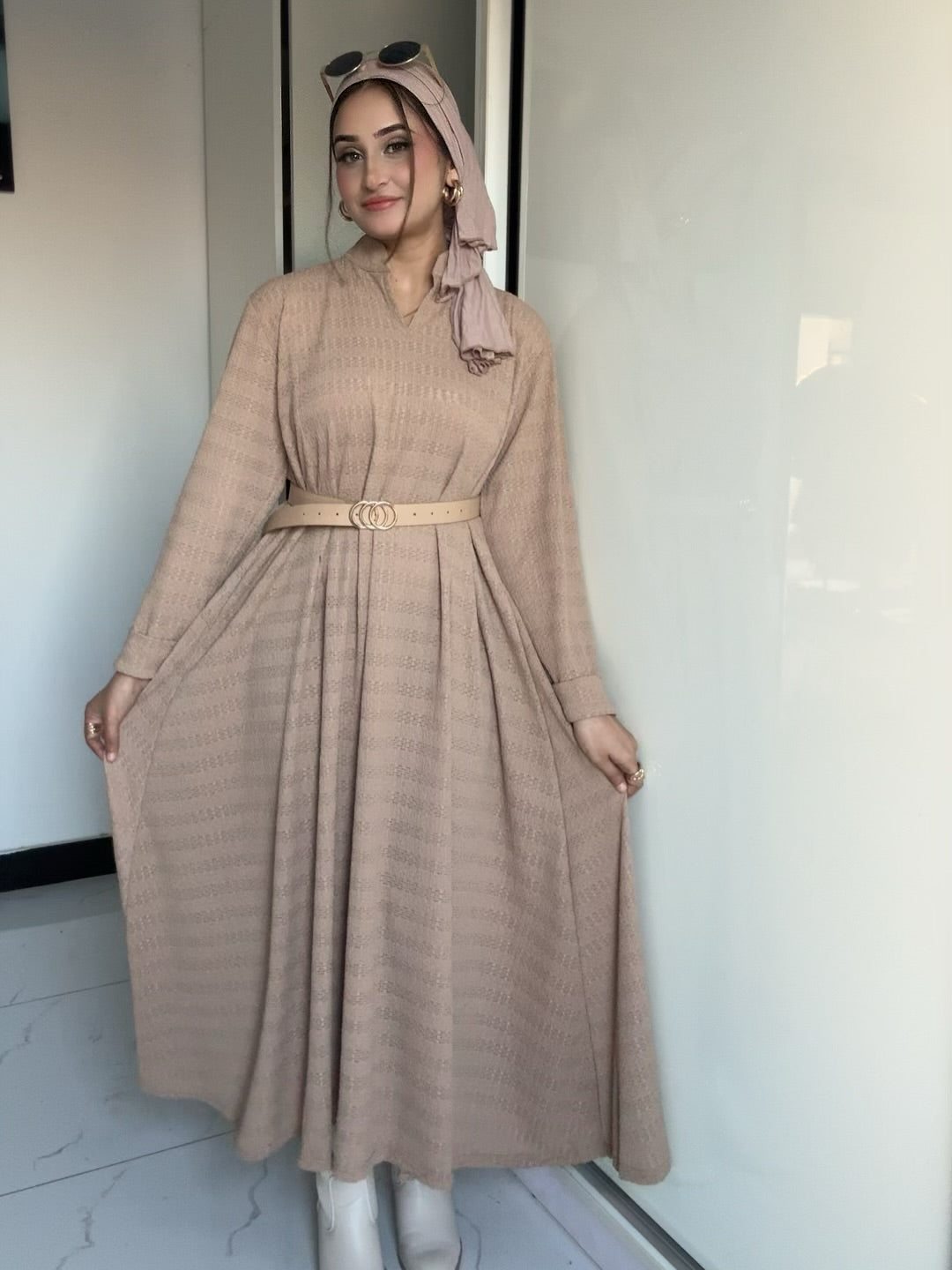 Ch 632 Saimwear Signature Crinkle Pleated Summer Maxi