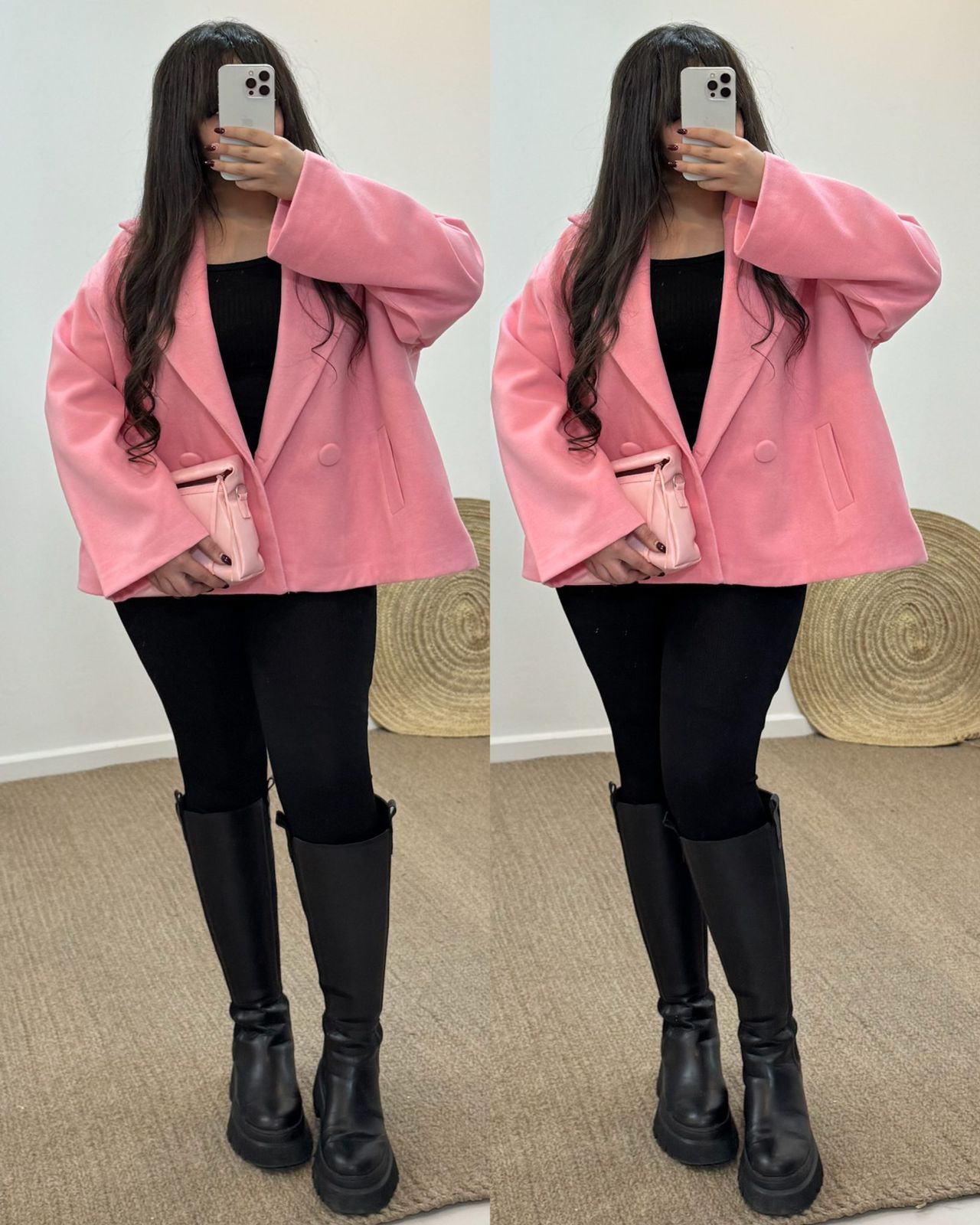 CH - 581 Heritage Double Button Fleece Coat - Saimwear