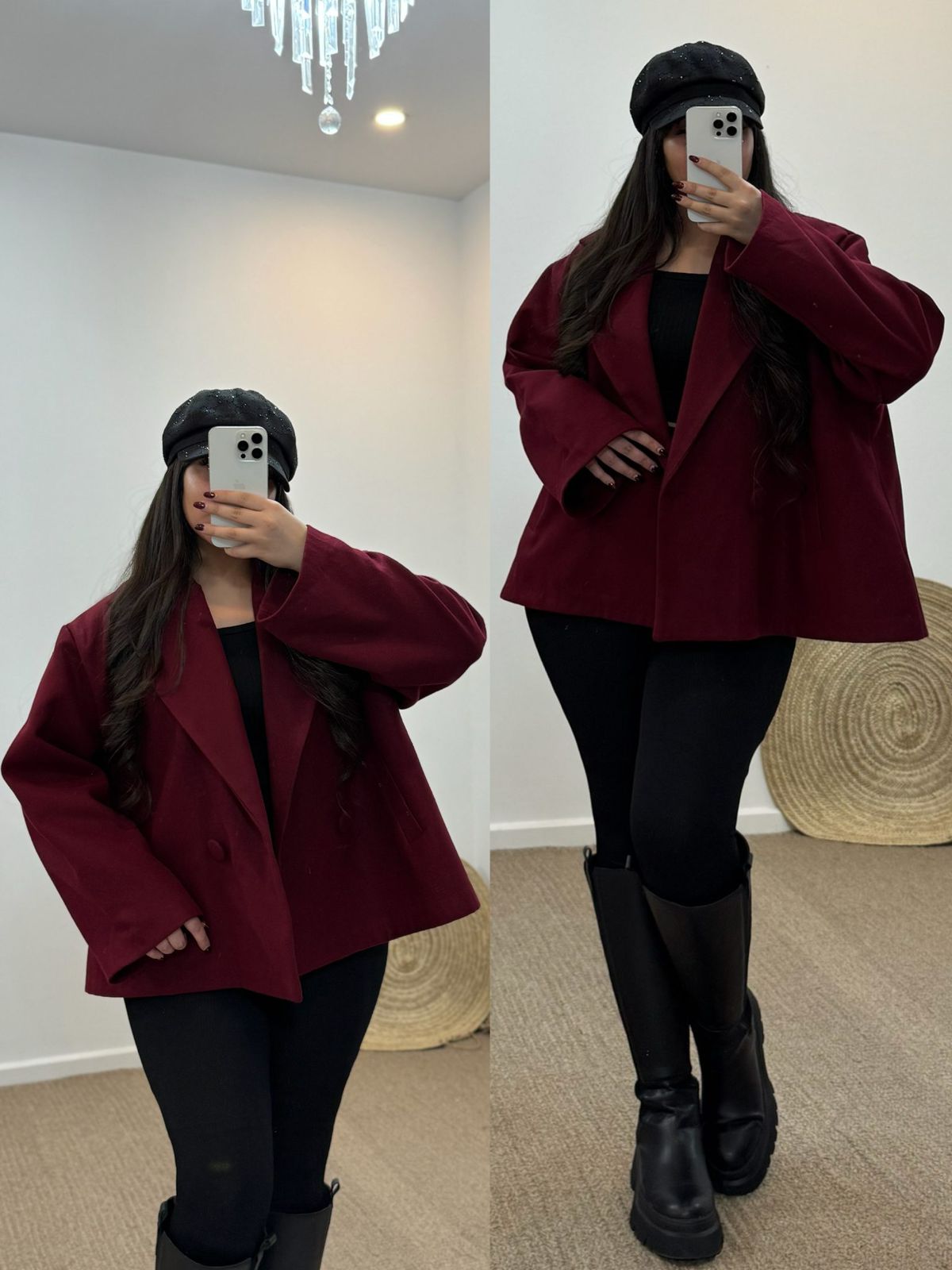 CH - 581 Heritage Double Button Fleece Coat - Saimwear