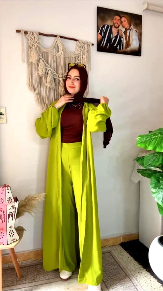 CH 630 – 2 Pcs Solid Textured Co-ord Set | Saimwear