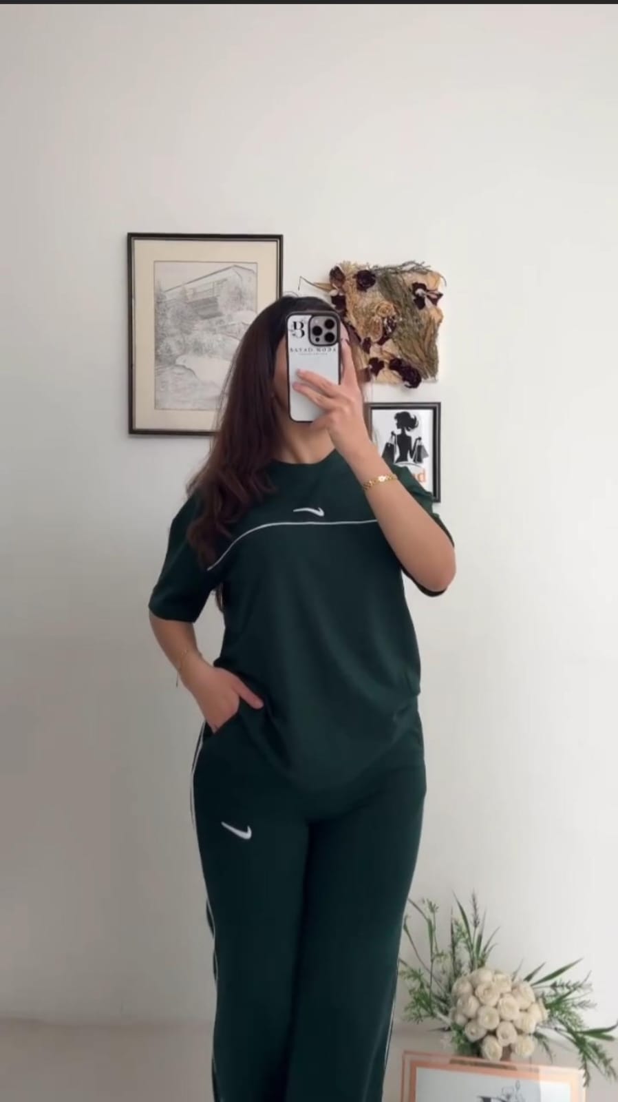 CH 6022 | Women Casual T-Shirt & Side Stripe Track Pants Co-Ord Set| Saimwear