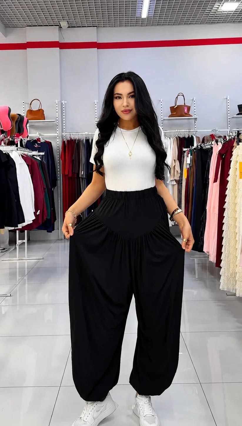 CH - 6069 - Grace Drape Trousers | Saimwear