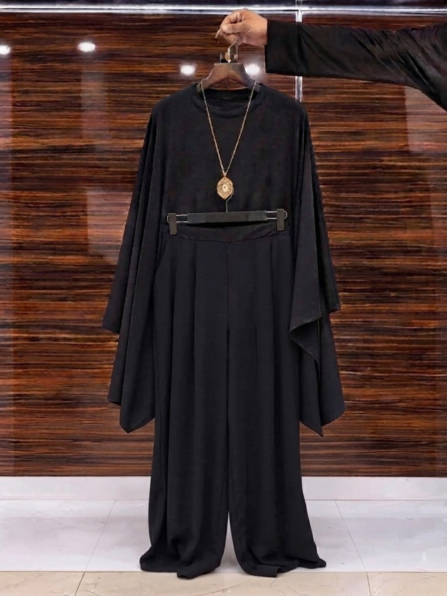 CH - 6138 - Royal Draped Luxe Co-ord Set | Saimwear