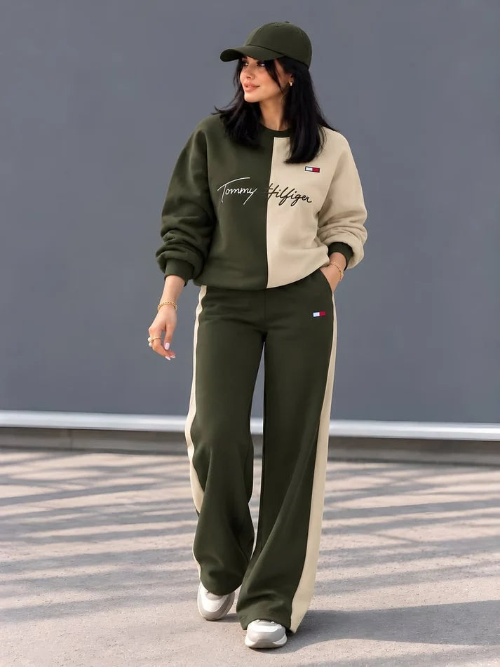 CH - 6145 - Dual-Tone Fleece Tracksuit | Saimwear