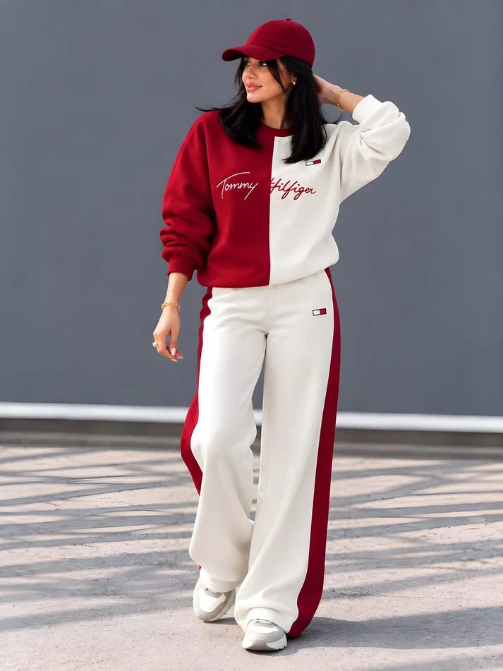 CH - 6145 - Dual-Tone Fleece Tracksuit | Saimwear