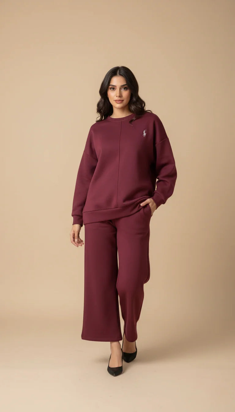 CH 589 Saimwear Polo Winter Fleece Co-ord Set