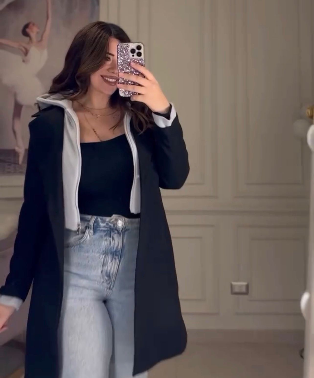 CH 599 - Modish Fleece Coat - Saimwear