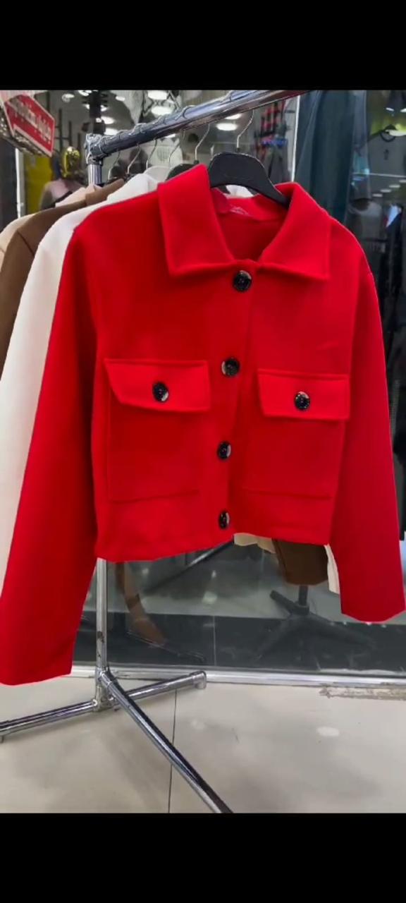 Saimwear Pocket Style Short Fleece Jacket CH 383