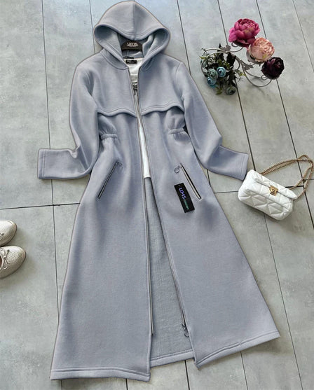 Saimwear Oversize Long Hooded Fleece Upper LY-0025