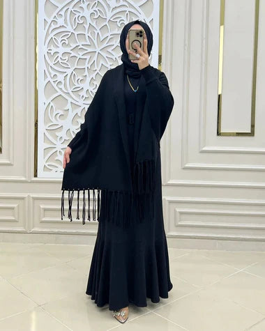 Ch  498 Saimwear Free Flow Fleece Poncho