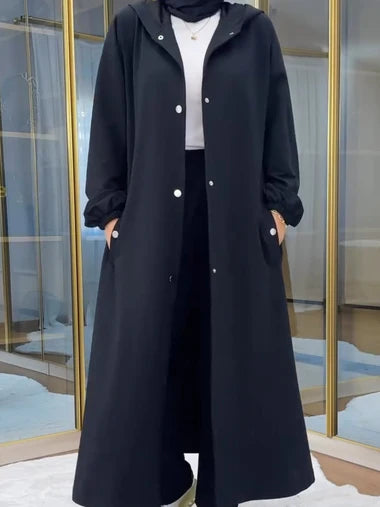 Ch 515 Saimwear 2 Piece Winter Fleece Dress Head to Toe Button Pocket Hoodie & Trouser