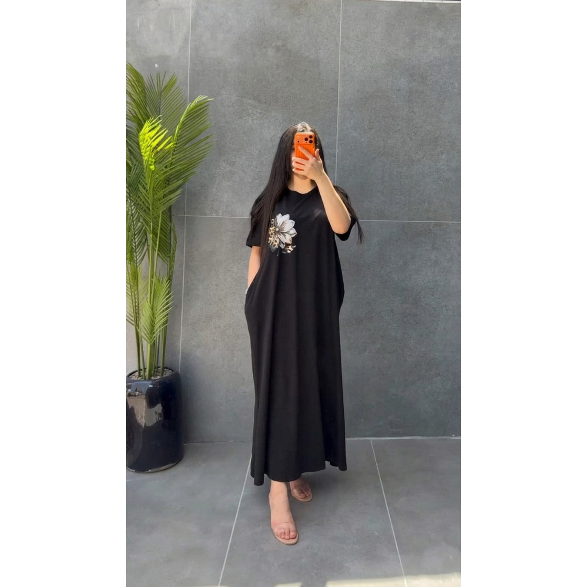 CH 6050 - Petal Glow Long Top | Saimwear