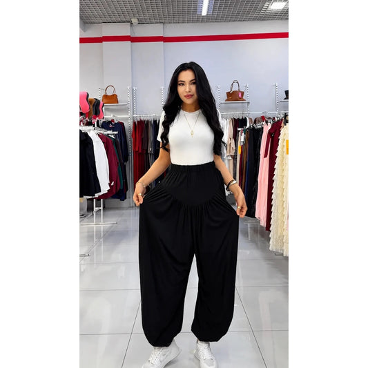 CH - 6069 - Grace Drape Trousers | Saimwear