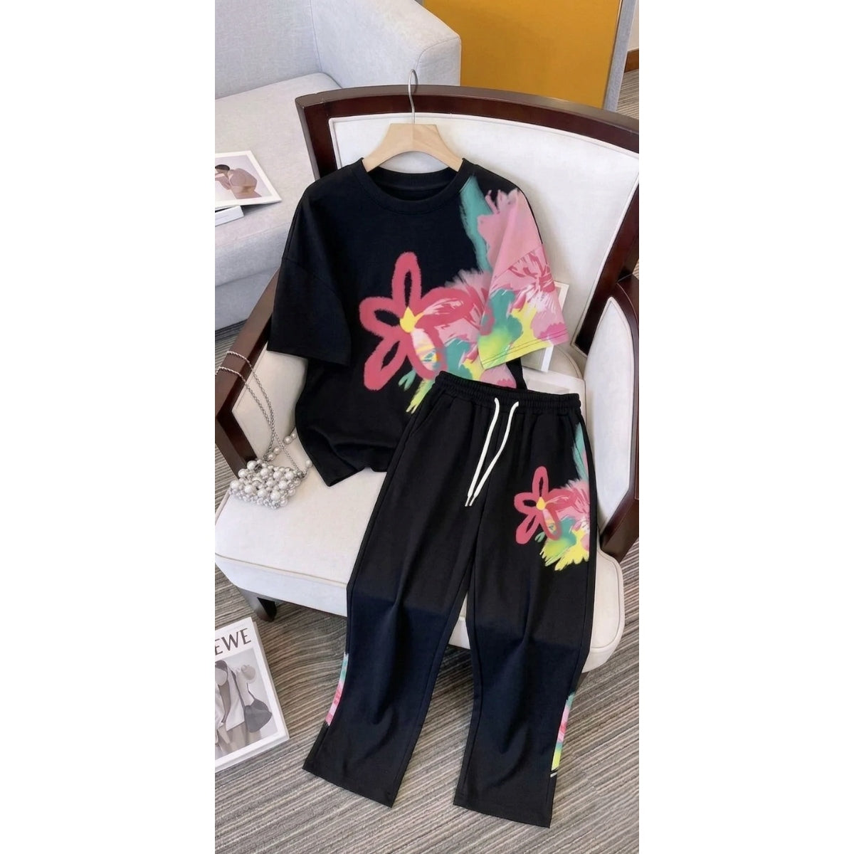 CH - 6053 - Floral Breeze Co-Ord Set | Saimwear