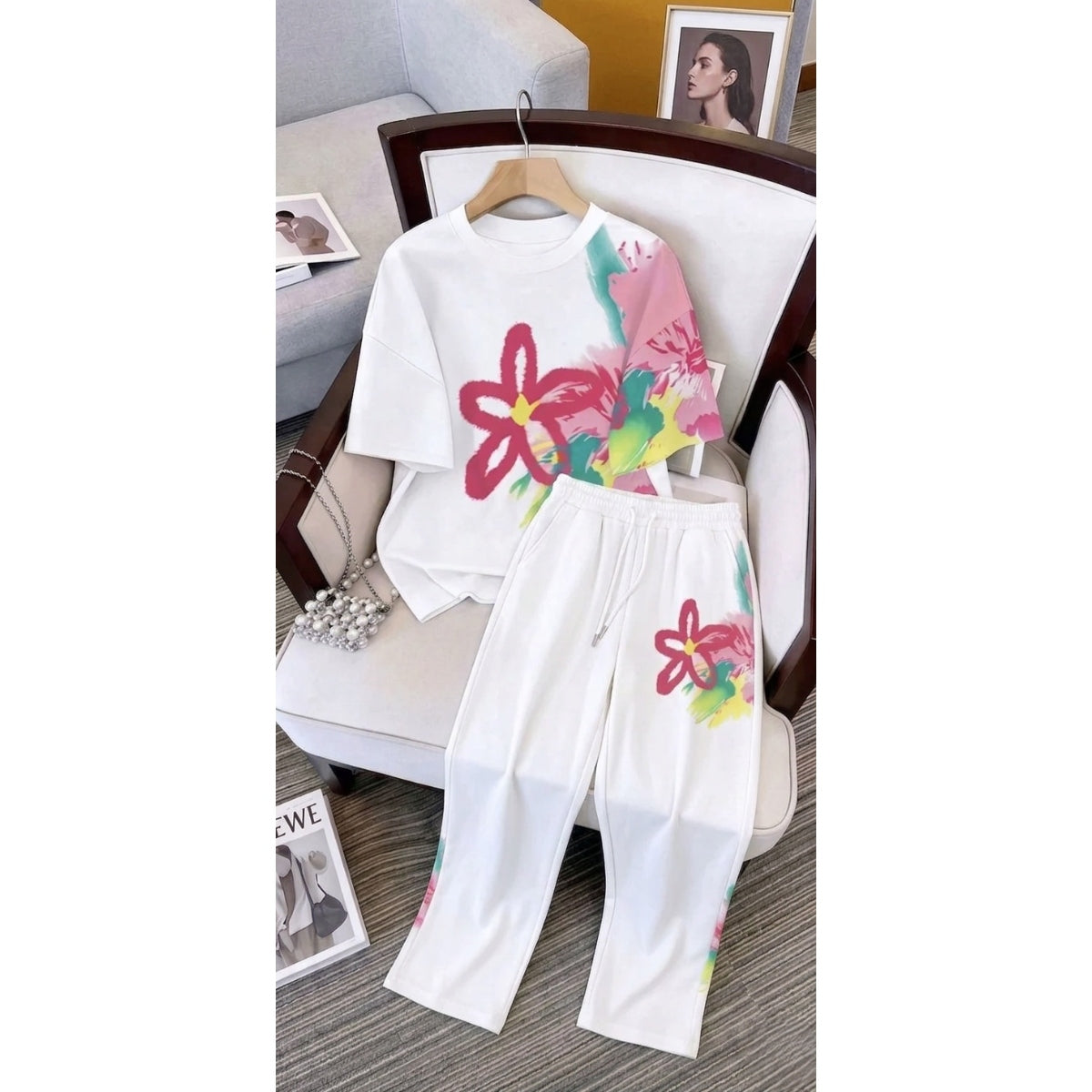 CH - 6053 - Floral Breeze Co-Ord Set | Saimwear