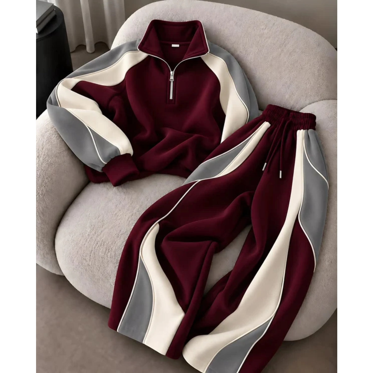 CH - 6147 - Wave Fleece Tracksuit - 2 Piece | Saimwear