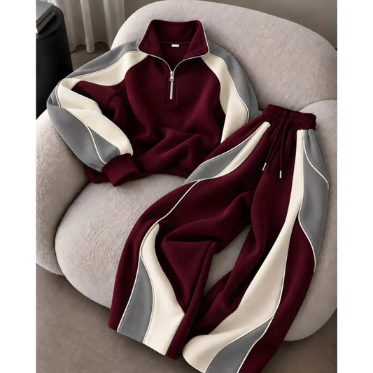 CH - 6147 - Wave Fleece Tracksuit - 2 Piece | Saimwear