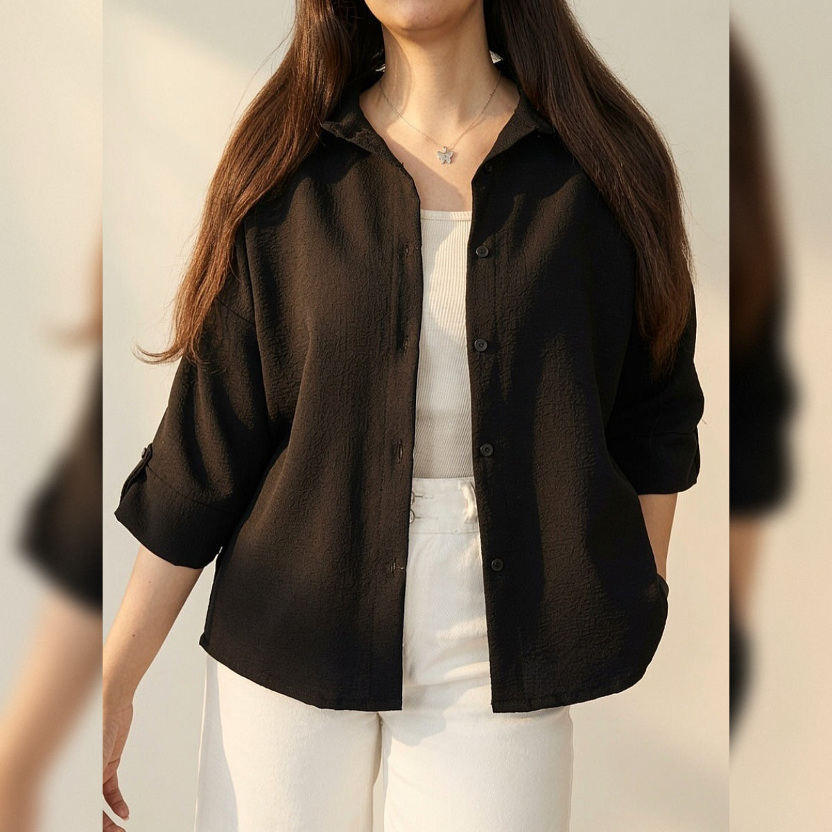 CH - 6099- Relaxed Button-Down Shirt