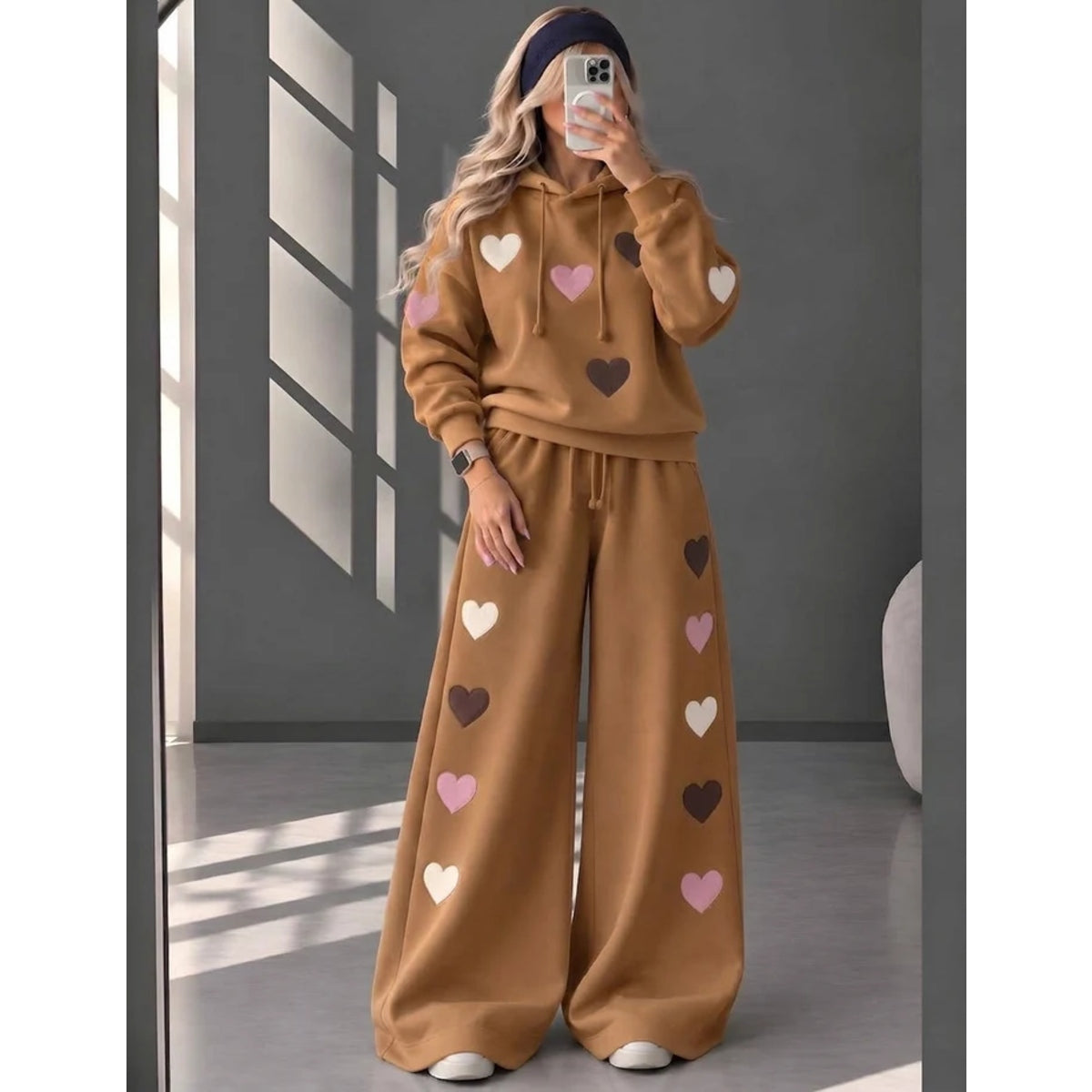 CH - 6131 - Heart Printed Co-ord Set | Saimwear